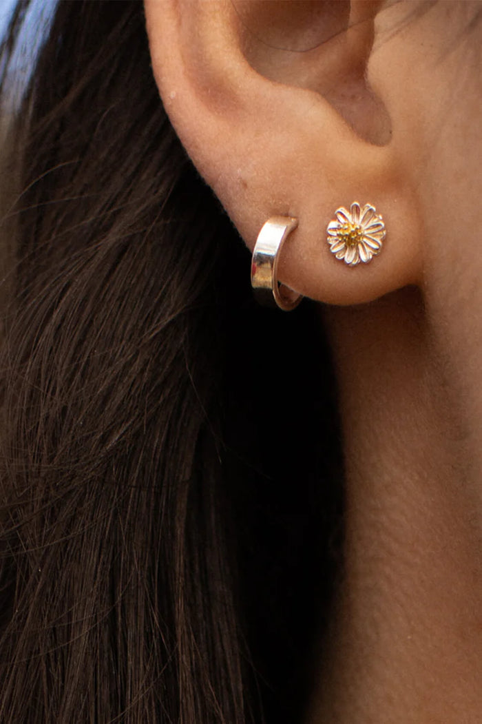Estella Bartlett-Mini Wildflower Earrings - Silver Plated