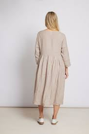 Montaigne Italian linen baggy dress