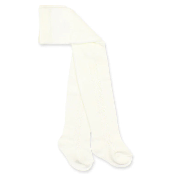 Bebe-IVORY OPEN WORK  TIGHTS