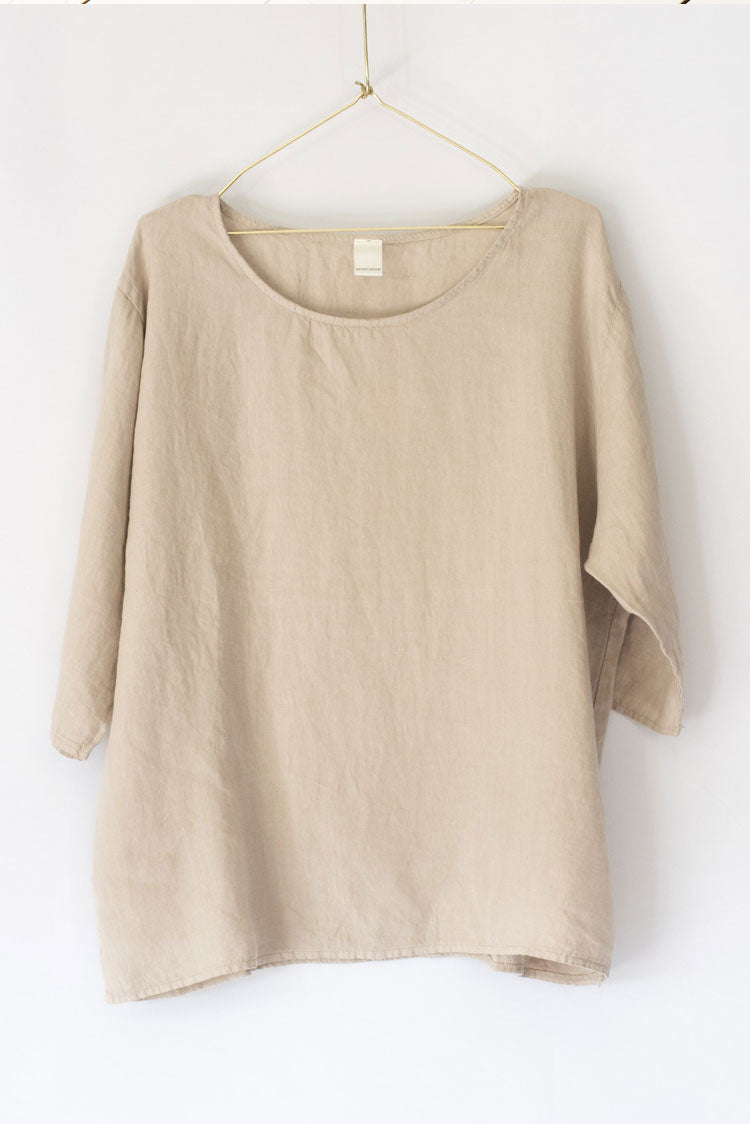 Cave Print Linen Top