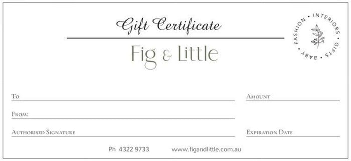 Fig & Little Gift Card
